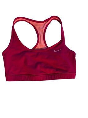 Nike Women's Magenta Racerback Support Sports Bra